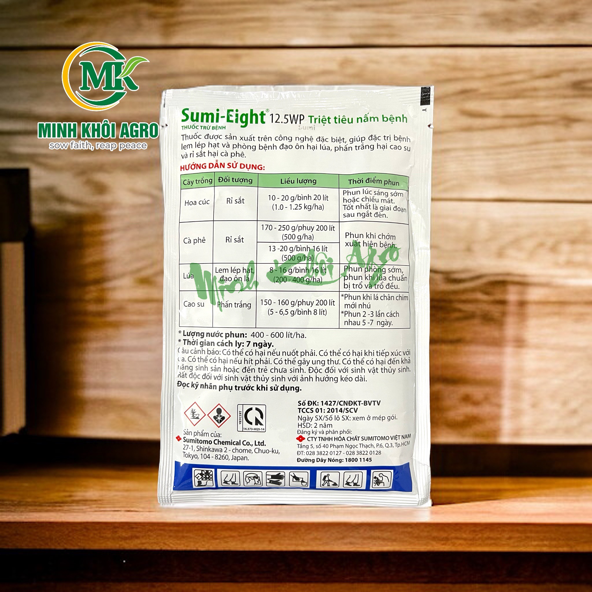 Thuốc trừ bệnh Sumi Eight 12.5WP - Gói 100g